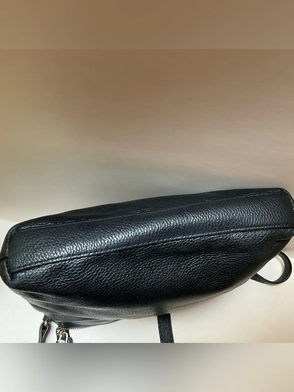 BUGATTI Black Leather Mens Shoulder Bag Unisex Crossbody Designer Messenger TOTE